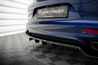 Задній сплітер (Z Dyfuzorem) Maxton Porsche Panamera E-Hybrid 971 Facelift / GTS Sport Turismo 971 Facelift - фото My Tuning Lab