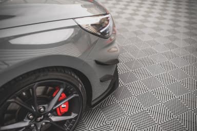 Канарди (аеродинамічні накладки переднього бампера) Maxton Hyundai I30 N / I30 N-Line Hatchback/Fastback Mk3 Facelift - фото My Tuning Lab