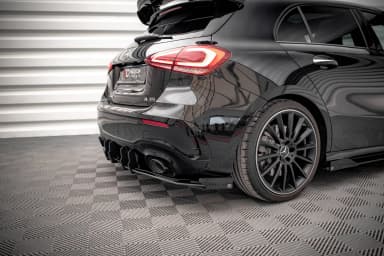 Задня накладка Street Pro + Flaps Maxton Mercedes A35 AMG Hatchback Aero Pack W177 - фото My Tuning Lab