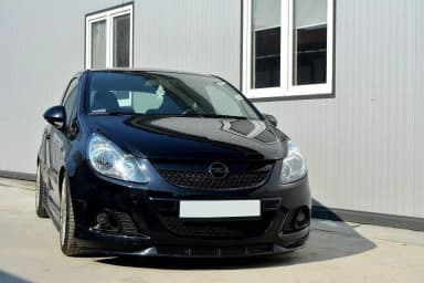 Передній сплітер Maxton Opel Corsa D Nurburg ( OPC / VXR Bumper ) (чорний глянець) - фото My Tuning Lab