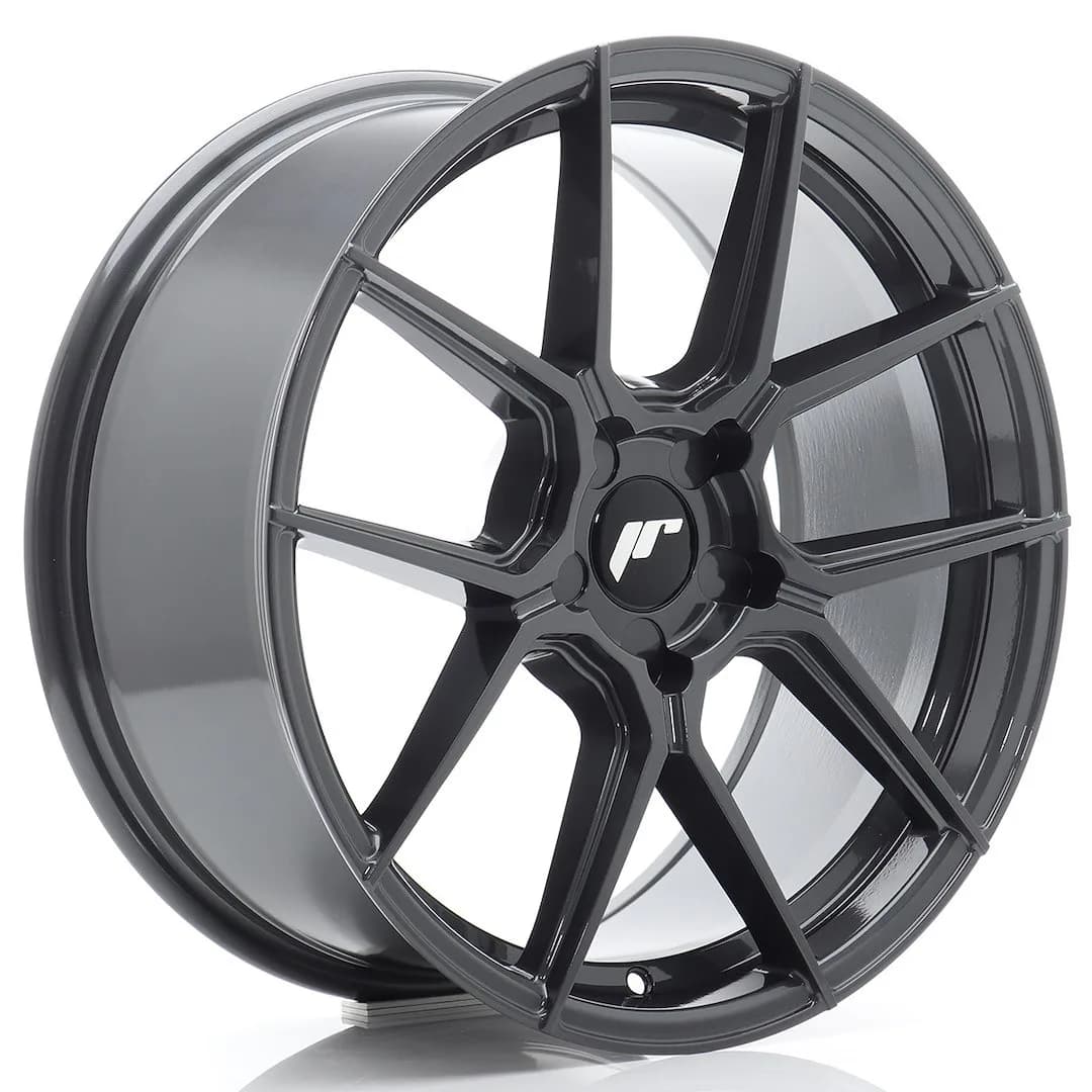 Легкосплавний диск 18" Japan Racing JR30 18x8,5 ET45 5x108 насичений сірий - фото My Tuning Lab