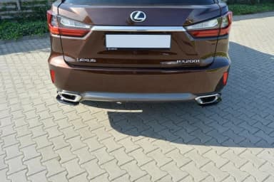 Задні сплітери boczne Maxton Lexus RX MK4 T (чорний глянець) - фото My Tuning Lab