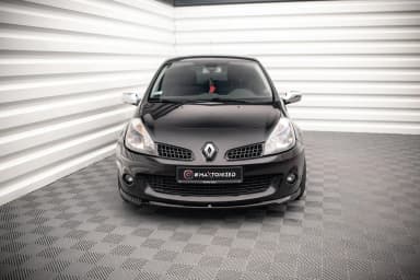 Передній сплітер Maxton Renault Clio III RS (чорний глянець) - фото My Tuning Lab