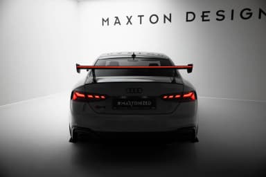 Karbonowy Spoiler Z Zewnętrznymi Wspornikami V.2+ LED Maxton Audi A5 / A5 S-Line / S5 / RS5 Coupe F5 / F5 Facelift - фото My Tuning Lab