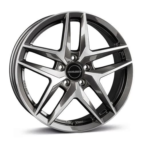 Легкосплавний диск 18" Borbet Z 18x7,5 ET50 5x112 Mistral антрацит glossy полірований - фото My Tuning Lab