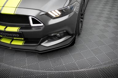 Передній сплітер Street Pro + Flaps Maxton Ford Mustang GT Mk6 - фото My Tuning Lab