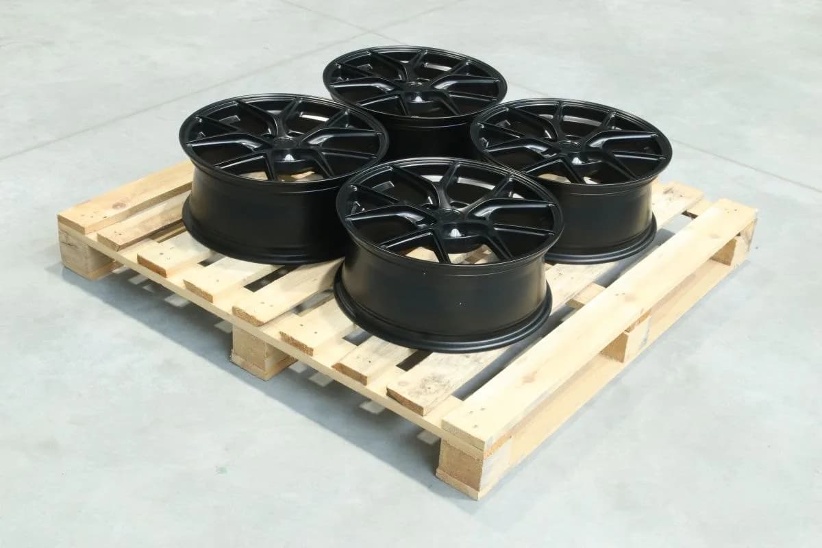 Комплект легкосплавних дисків 18" Japan Racing SL01 18x8 ET29 + 18x8 ET40 5x114,3 матовий чорний - фото My Tuning Lab