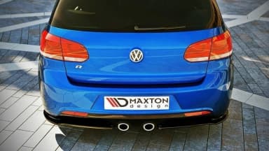 Задні сплітери boczne Maxton Volkswagen Golf MK6 R (чорний глянець) - фото My Tuning Lab
