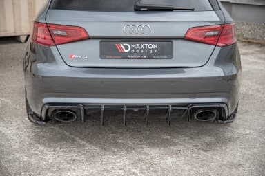 Задні сплітери boczne Maxton V2 Audi RS3 8V Sportback (чорний глянець) - фото My Tuning Lab