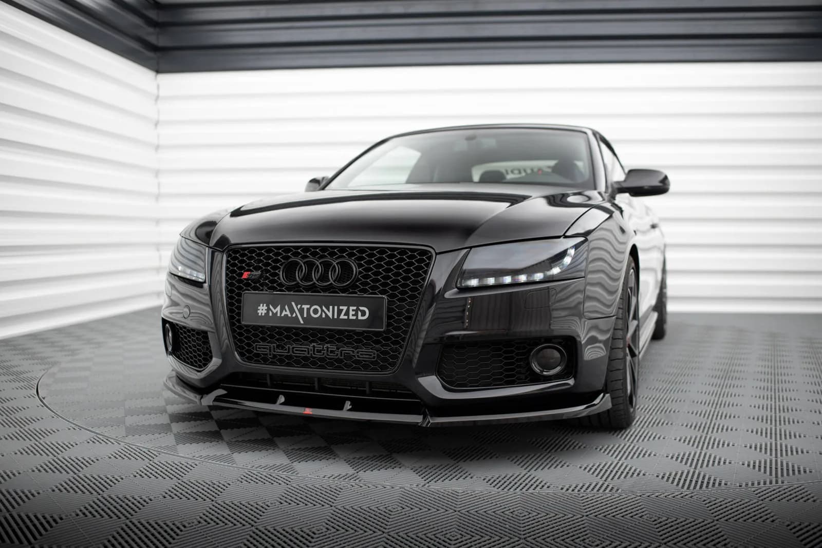 Передній сплітер V.2 Maxton Audi S5 / A5 S-Line 8T - фото My Tuning Lab