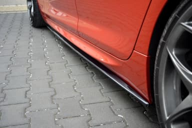 Накладки на пороги Maxton BMW M6 Gran Coupe (чорний глянець) - фото My Tuning Lab