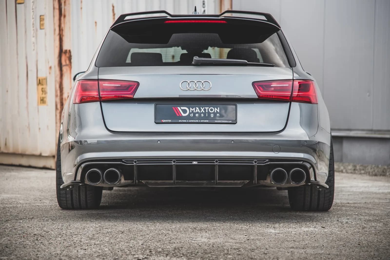 Задня накладка V.1 Maxton Audi S6 C7 Facelift - фото My Tuning Lab