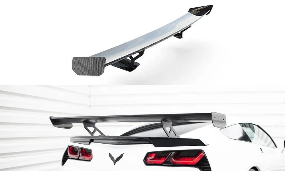 Karbonowy Spoiler Z Wewnętrznymi Wspornikami Maxton Chevrolet Corvette Stingray / Grand Sport C7 - фото My Tuning Lab