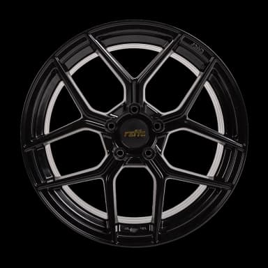 Легкосплавний диск 19" Raffa RS-01 19x8,5 ET35 5x120 Gloss-чорний - фото My Tuning Lab