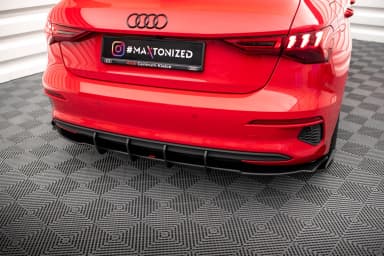 Задня накладка Street Pro + Flaps Maxton Audi A3 Sportback 8Y - фото My Tuning Lab
