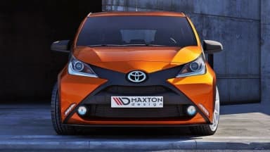 Передній сплітер Maxton Toyota Aygo MK2 (чорний глянець) - фото My Tuning Lab