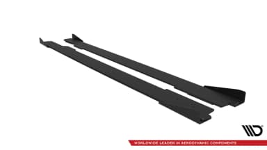 Накладки на пороги Street Pro + Flaps Maxton Audi A5 / A5 S-Line / S5 Coupe / Cabrio 8T / 8T Facelift - фото My Tuning Lab