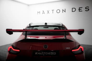 Karbonowy Spoiler Z Górnymi Mocowaniami + LED Maxton BMW M2 G87 - фото My Tuning Lab