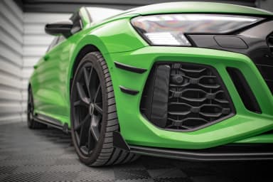 Канарди (аеродинамічні накладки переднього бампера) Maxton Audi RS3 8Y - фото My Tuning Lab