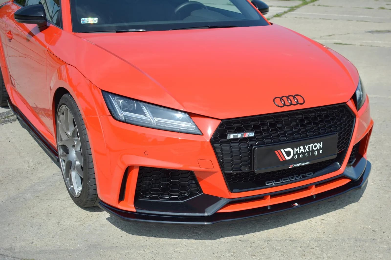 Передній сплітер V.1 Maxton Audi TT RS 8S - фото My Tuning Lab