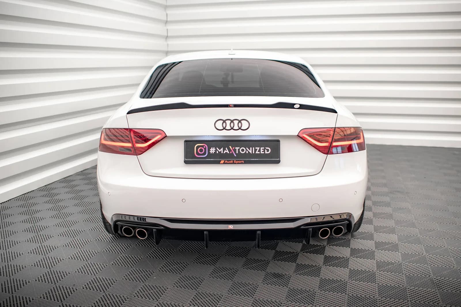Задня накладка Maxton Audi A5 Sportback 8T Facelift (версія з подвійними вихлопами з обох сторін) - фото My Tuning Lab