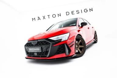 Передній сплітер Street Pro + Flaps Maxton Audi RS3 Sedan / Sportback 8Y Facelift - фото My Tuning Lab
