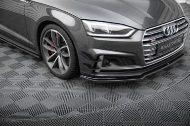 Канарди (аеродинамічні накладки переднього бампера) Maxton Audi S5 / A5 S-Line Coupe / Sportback F5 - фото My Tuning Lab