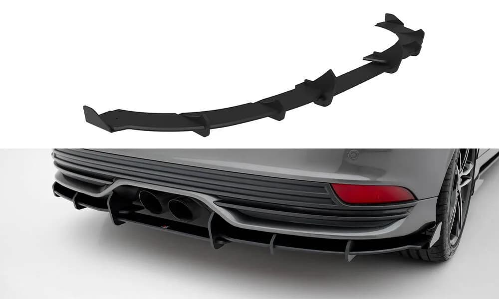 Задній дифузор Street Pro + Flaps Maxton Ford Focus ST Mk3 Facelift - фото My Tuning Lab