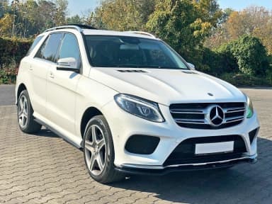 Передній сплітер Maxton V1 Mercedes GLE W166 AMG-Line (чорний глянець) - фото My Tuning Lab