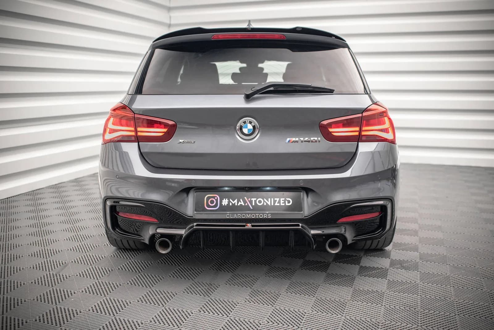 Дифузор Maxton Design Задня накладка Bmw 1 F20/ F21 Facelift M-Power - фото My Tuning Lab
