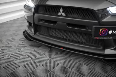 Передній сплітер Street Pro + Flaps Maxton Mitsubishi Lancer EVO X - фото My Tuning Lab