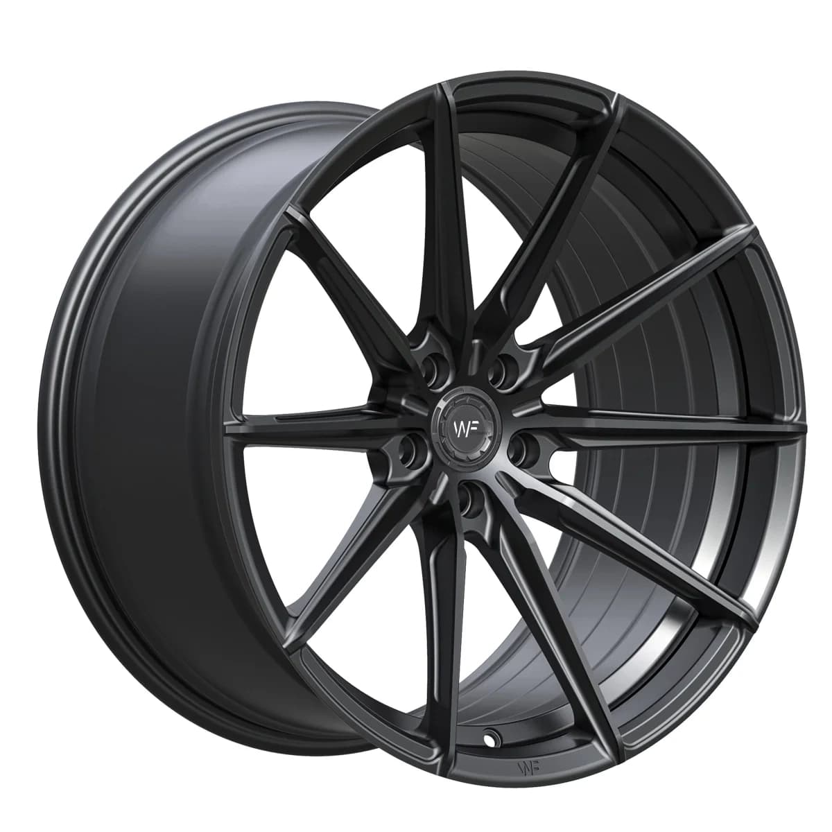 Легкосплавний диск 22" Wheelforce CF.3-FFR 22x11 ET10 5x112 глибокий чорний - фото My Tuning Lab