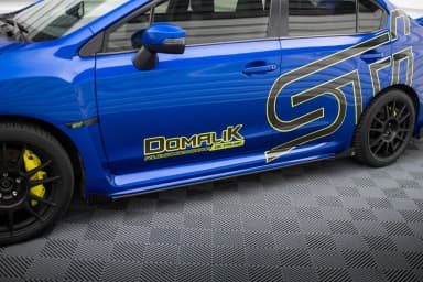 Накладки на пороги Street Pro + Flaps Maxton Subaru WRX STI Mk1 - фото My Tuning Lab