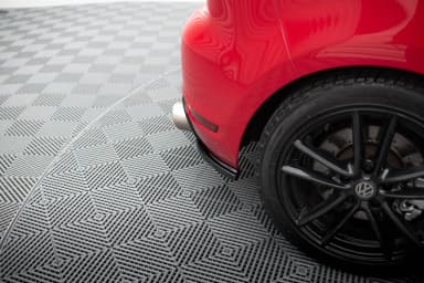 Задні сплітери boczne Maxton Volkswagen Golf MK6 GTI 35th (чорний глянець) - фото My Tuning Lab