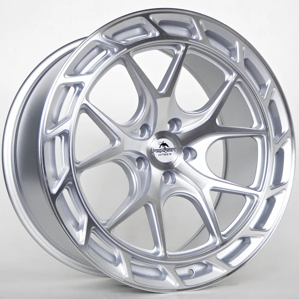 Легкосплавний диск 19" Forzza Saturn 19x9,5 ET38 5x112 срібний лицьова частина Machined - фото My Tuning Lab