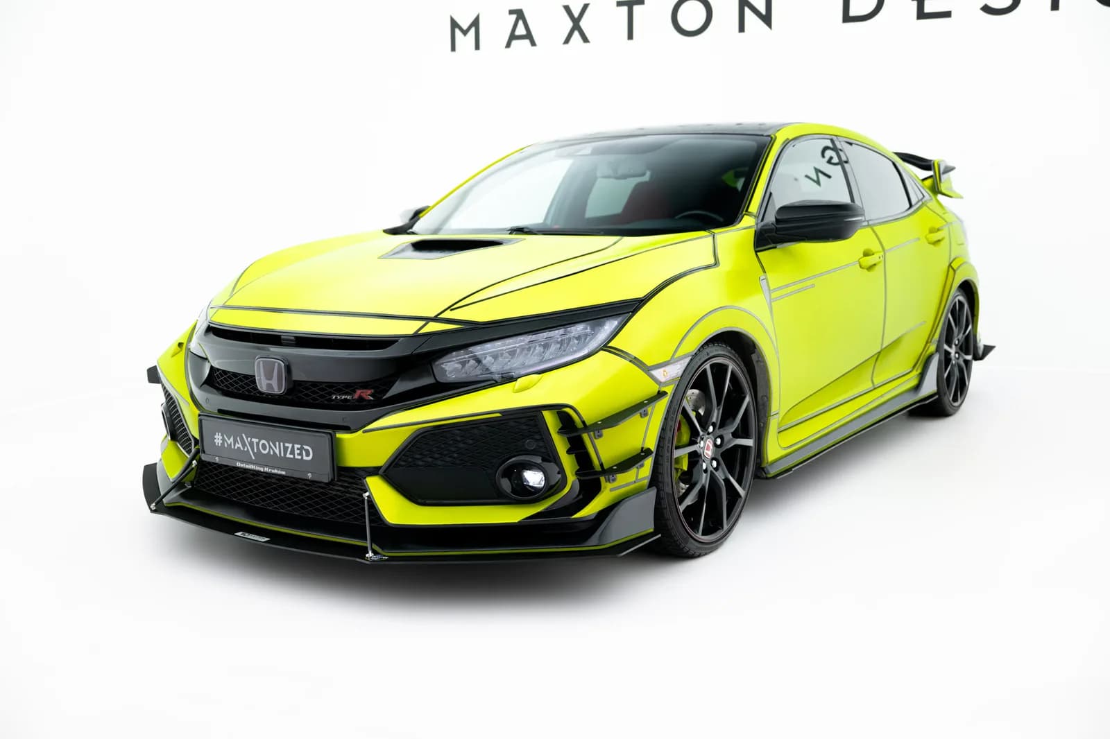 Передній сплітер Racing V.1 Maxton Honda Civic Type-R Mk10 / Mk10 Facelift - фото My Tuning Lab