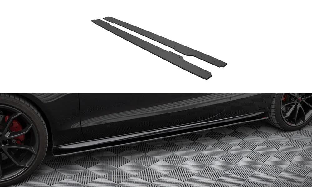 Накладки на пороги Street Pro Maxton Audi A5 / A5 S-Line / S5 Coupe / Cabrio 8T / 8T Facelift - фото My Tuning Lab