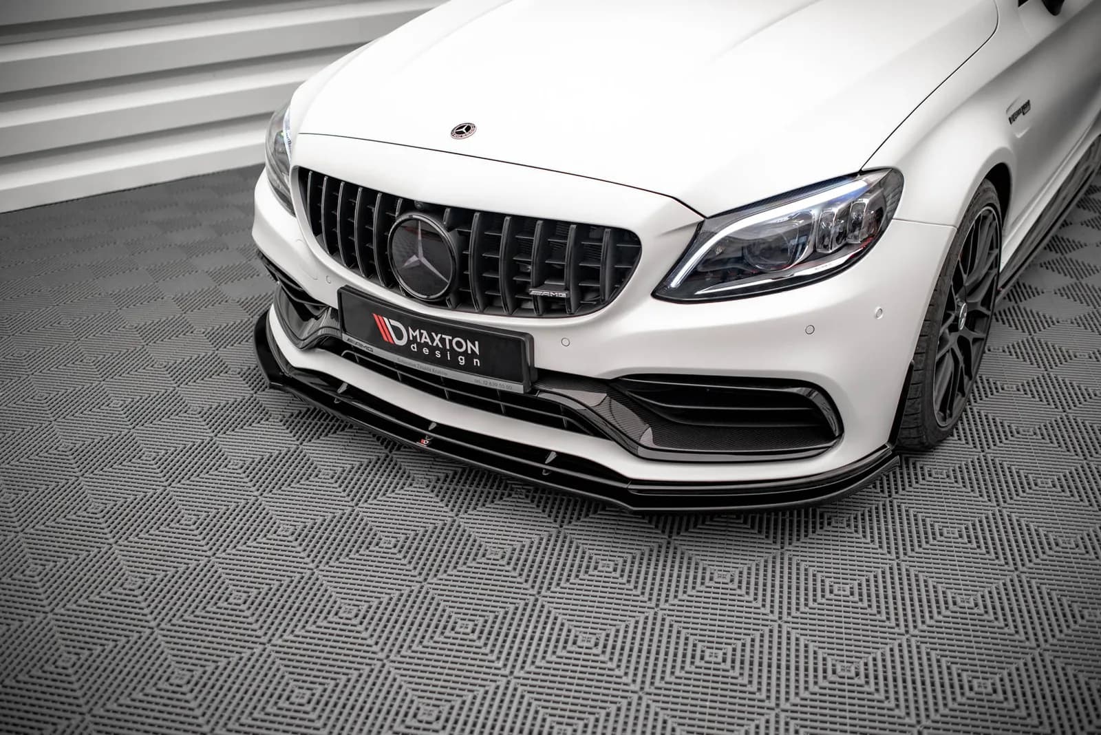 Передній сплітер V.1 Maxton Mercedes-AMG C63 Coupe AMG Aero Pack C205 Facelift - фото My Tuning Lab