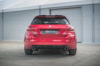 Задня накладка + Atrapa Вихлопu Maxton Peugeot 308 GT Mk2 Facelift - фото My Tuning Lab
