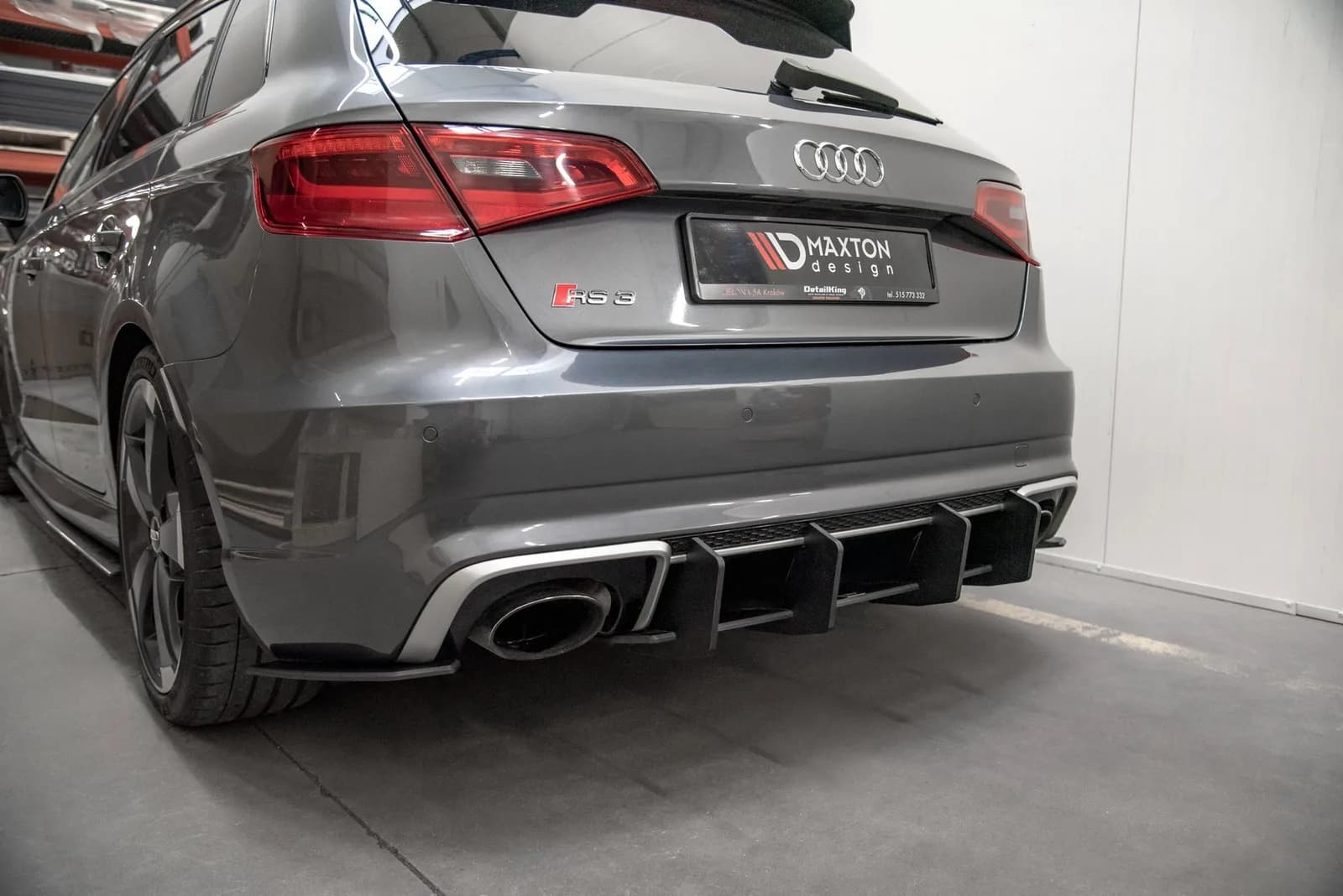 Задній дифузор Street Pro V.2 Maxton Audi RS3 8V Sportback - фото My Tuning Lab