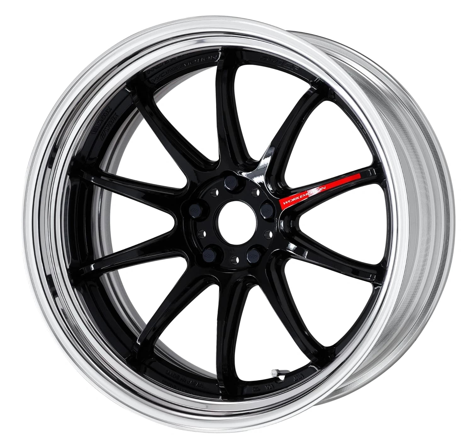 Легкосплавний диск 19" Work Wheels Work Emotion ZR10-2P Step Rim 19x11 BLANK глянцевий чорний (BLK) - фото My Tuning Lab