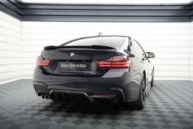Задня накладка Maxton BMW 4 Coupe / Gran Coupe / Cabrio M-пакет F32 / F36 / F33 (Wersja z Вихлопem z jednej strony) - фото My Tuning Lab
