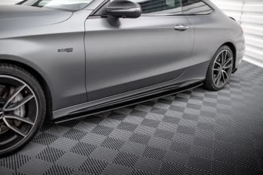 Накладки на пороги Street Pro Maxton Mercedes-AMG C43 Coupe / Cabrio C205 Facelift / A205 Facelift - фото My Tuning Lab