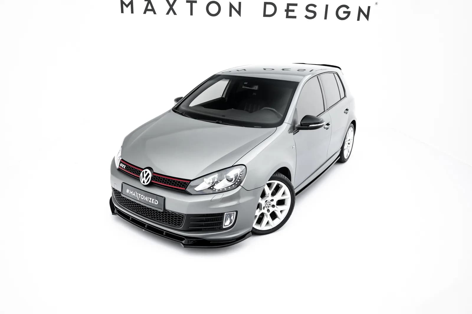 Передній сплітер Maxton Volkswagen Golf MK6 GTI 35th (чорний глянець) - фото My Tuning Lab