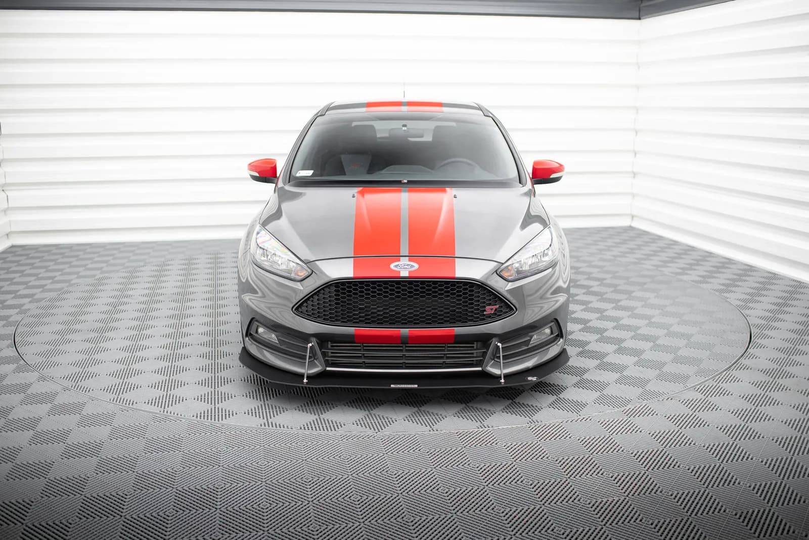 Передній сплітер Maxton Racing V1 Ford Focus ST MK3 FL - фото My Tuning Lab