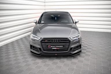 Передній сплітер V.2 Maxton Audi S3 / A3 S-Line Sportback 8V Facelift - фото My Tuning Lab