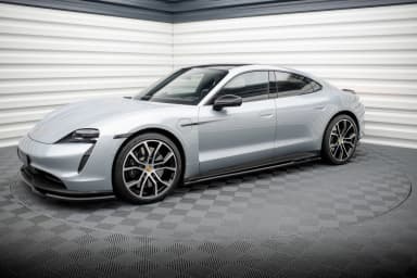Накладки на пороги Maxton Porsche Taycan Sport Design / Taycan 4 Sport Design / Taycan 4S Design / Taycan GTS Sport Design Mk1 / Taycan Turbo S Mk1 - фото My Tuning Lab