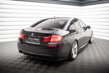 Задній сплітер Maxton BMW 5 F10 M-пакет (чорний глянець) - фото My Tuning Lab