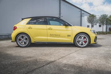 Накладки на пороги Maxton Audi A1 S-Line GB (чорний глянець) - фото My Tuning Lab