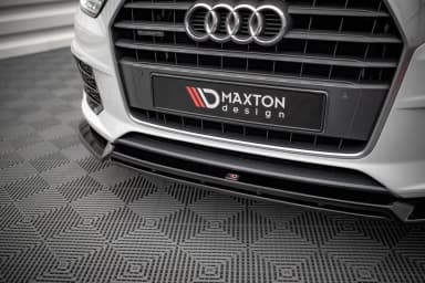 Передній сплітер V.2 Maxton Audi Q3 Sport 8U Facelift - фото My Tuning Lab